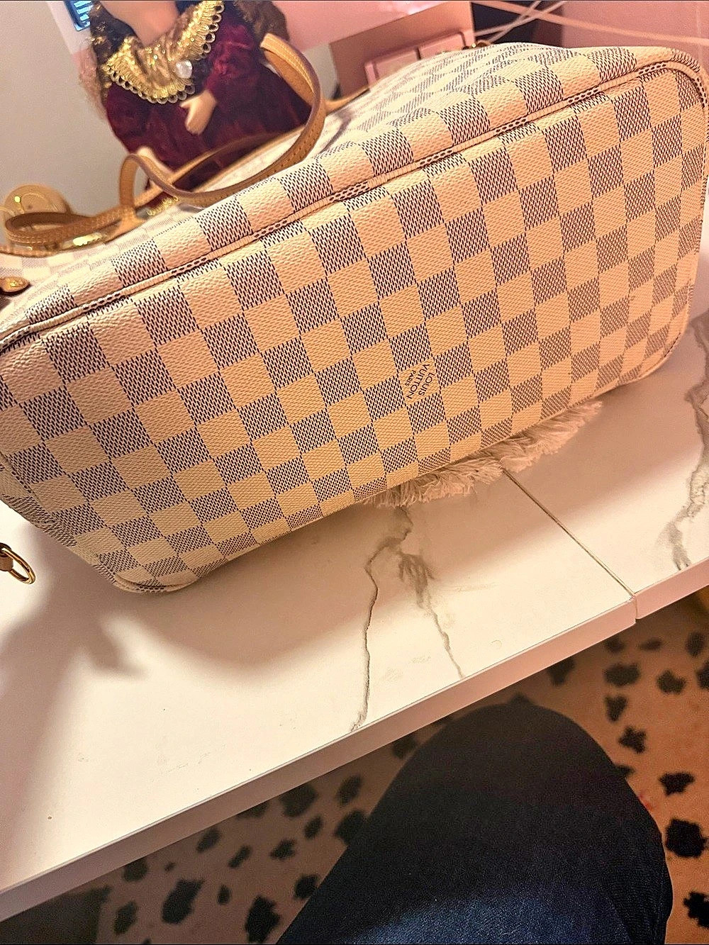 Louis Vuitton Neverfull MM Damier Azur Tote - Picture 11 of 11